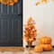 Glitzhome® 3ft. Fall Lighted Maple Leaves Tree in Urn with Timer